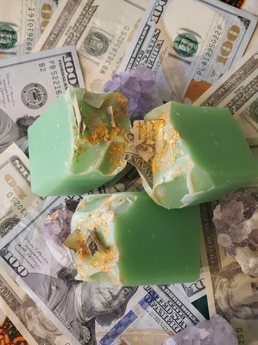 Frequency of wealth ritual soap bar